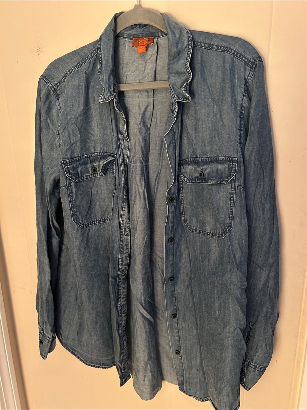 Scully Light Denim Button-Front Shirt Jacket